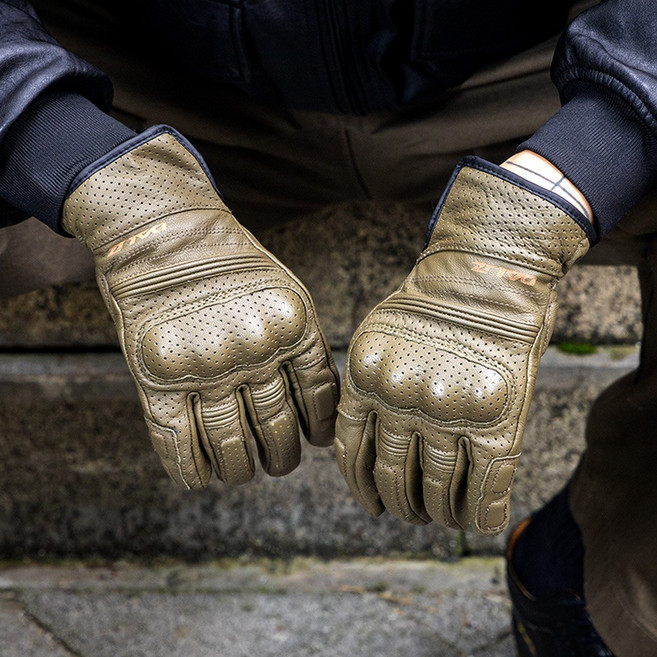 달리즈 남성용 레더 가죽 오토바이 글러브 바이크 장갑 DBG-04, M, DBG-04/블랙