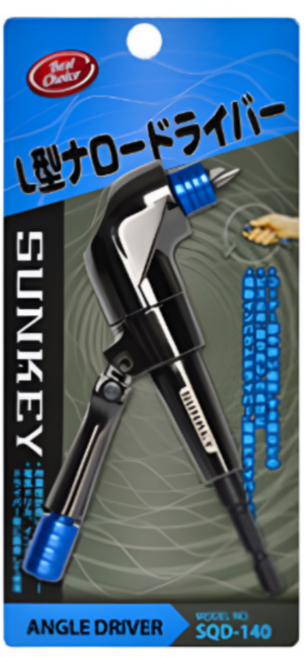 썬키 6.35mm 육각 타입 전동드릴 체결 플렉시블 비트연결, 1개, 코너드라이버 SQ-140