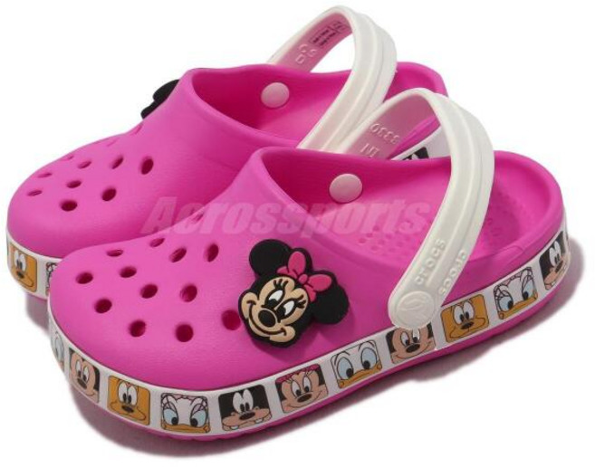 [크록스키즈] [크록스] 키즈 펀랩 미니마우스 밴드 클로그 T / 207720-6QQ 핑크 / 남아 여아 아동 어린이 샌들 여름 물놀이