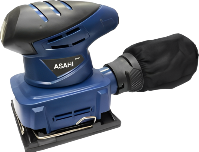 ASAHI AS-4511 電動砂紙機 輕巧易握 高效集塵 多用途研磨打磨工具, 1個
