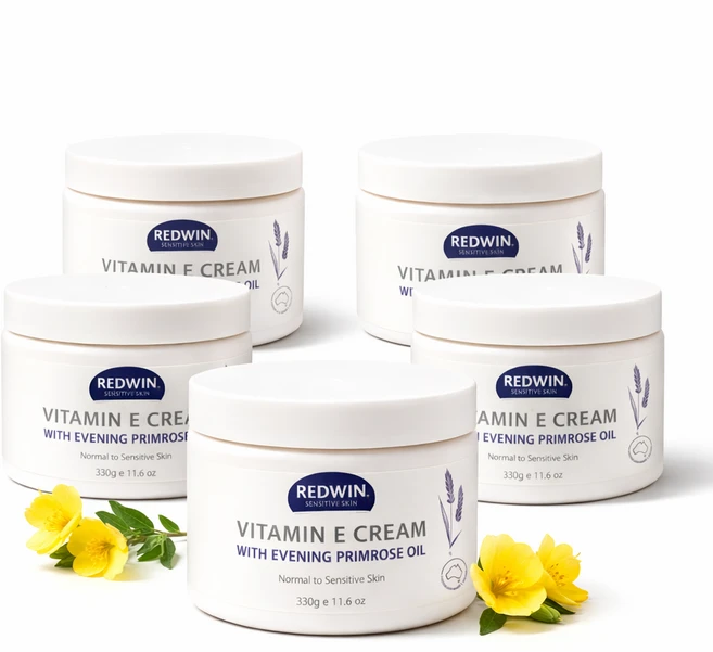 콤보 [레드윈] 비타민E 크림 vitamin E Cream Redwin Vitamin E With Evening Primrose Oil, 5개, 300g - 쿠팡