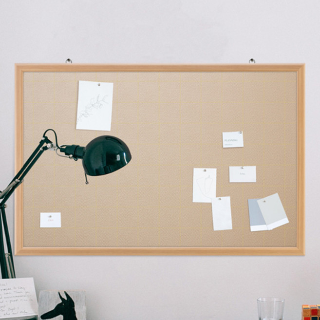 토탈하얀칠판 골덴 게시판-베이지 (메플우드) 게시판, 메플우드