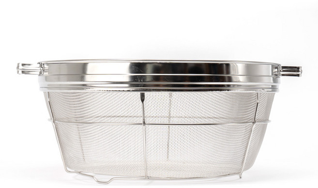 덕흥 스텐 원형 소쿠리 양수 325 1단 12메쉬, 1개