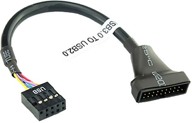 轉接線 20Pin 轉 9Pin 主機板連接線, 1個, 15cm