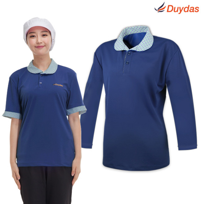 기능성둥근카라티(반팔/긴팔)_네이비/조리사위생복