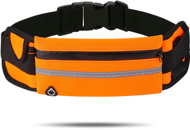 남녀공용 간편 수납 방수 러닝 벨트, 1개, 오렌지