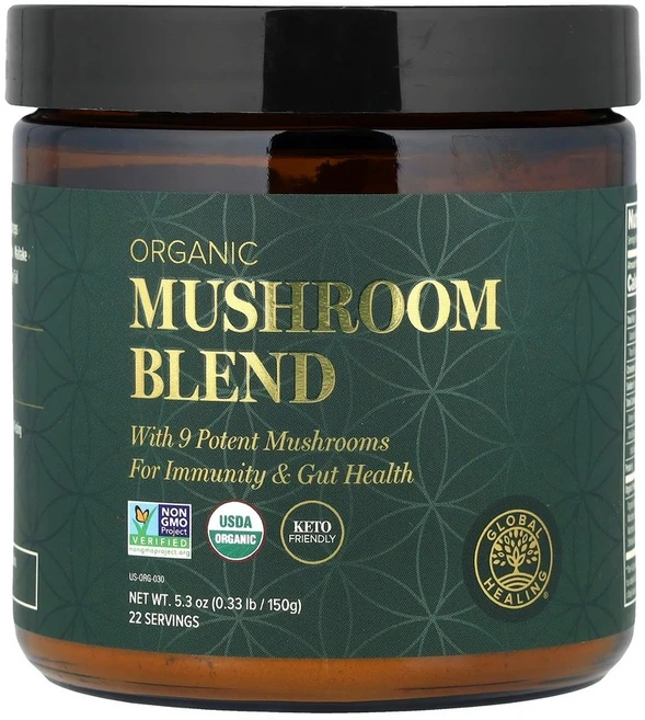 Global Healing 유기농 버섯 혼합물 150g, 150 g, 1개 - 쿠팡
