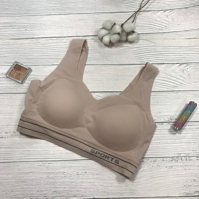 BabyShare時尚孕婦裝 字母運動內衣 背心式內衣 立體罩杯 一體成型 透氣彈力 無鋼圈