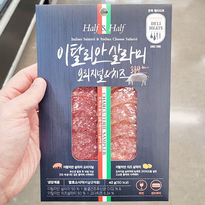 존쿡델리미트 이탈리안 살라미 오리지널&치즈, 40g, 1개