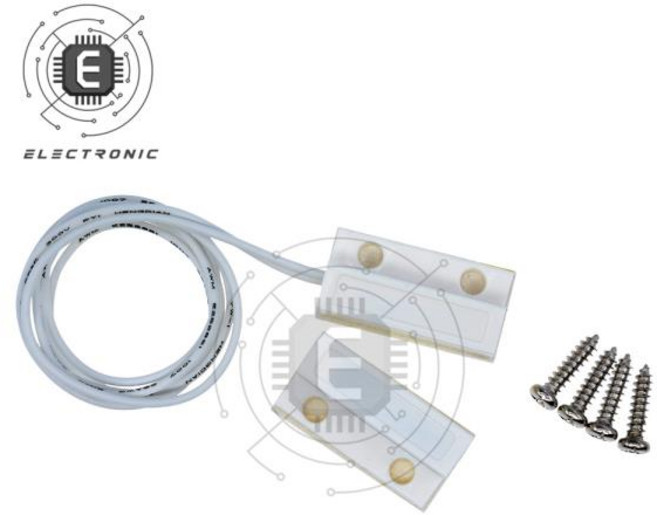 MC38 유선 문짝 창문 센서 자기 도난 방지 경보 자기 감지기 스위치 가정용 경보 시스템 평상시 열림 및 닫, Normally close, 1개