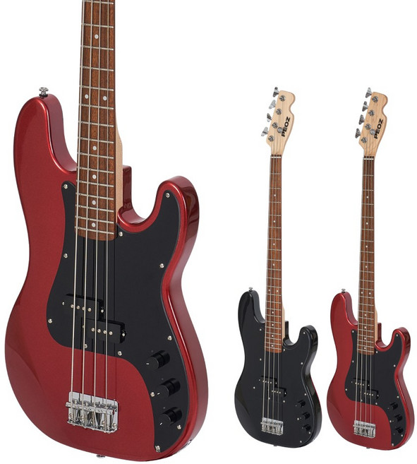 피오즈 스마트 베이스 기타, 패키지2(스트랩-스트라이킹), Deep Red, 1개, 스마트 베이스 PB1