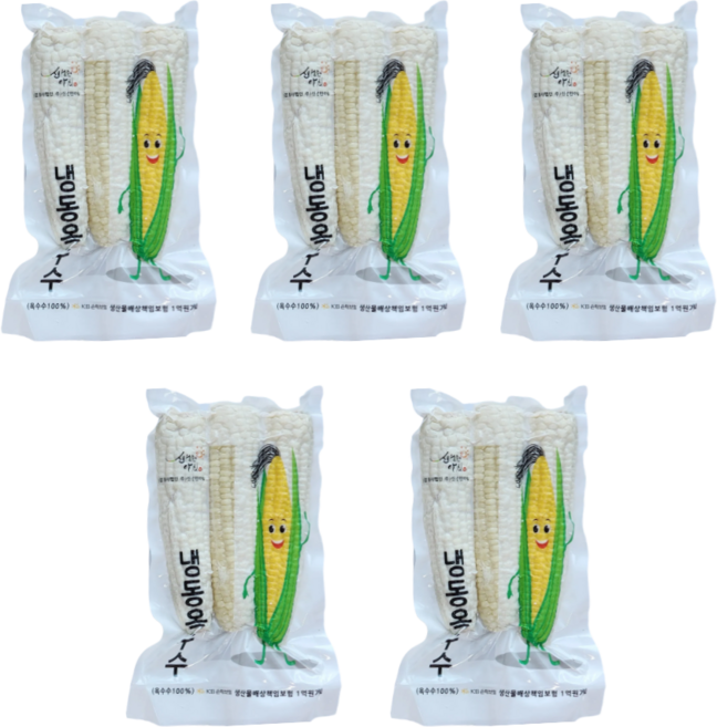 특품 국산 강원도 찰옥수수, 1개, 대_16cm이상 15개 삶은 냉동 찐옥수수