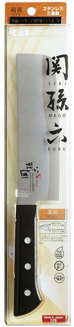 세키마고로쿠 모에기 채소칼, 1개, 실버 + 블랙