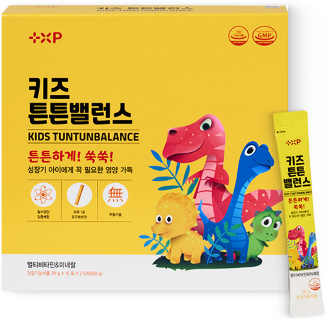 키즈액상비타민 키즈튼튼밸런스 미네랄 어린이 아이 유아 쑥쑥 튼튼 무가당 요구르트맛, 1박스, 30회분