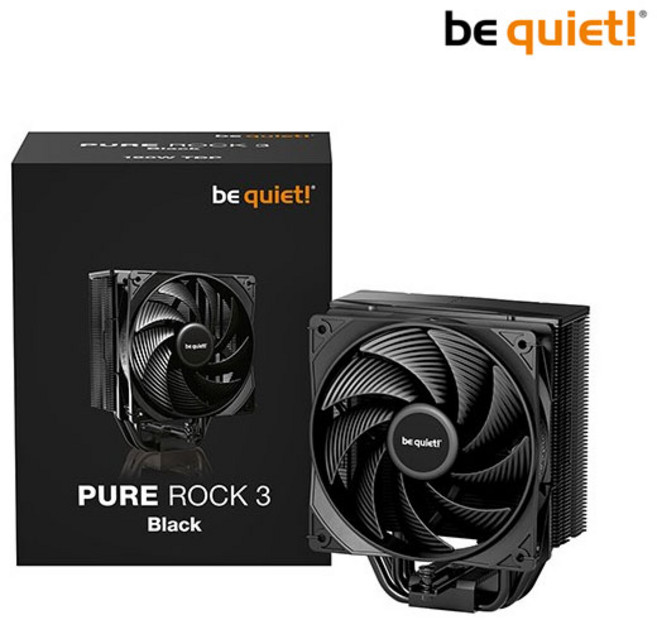 비콰이어트 be quiet PURE ROCK 3 CPU쿨러 (블랙), 1개, 블랙