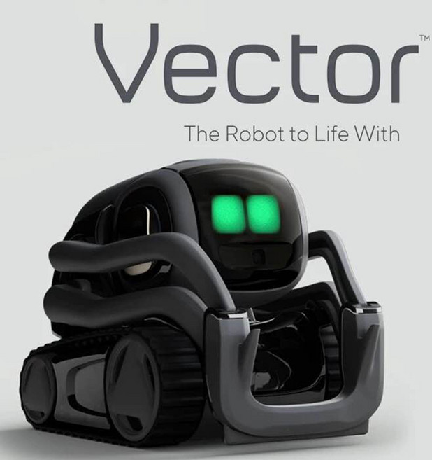 AI 인공지능 로봇 월-E.vector 음성 가정 ANKI Cozmo, 블랙