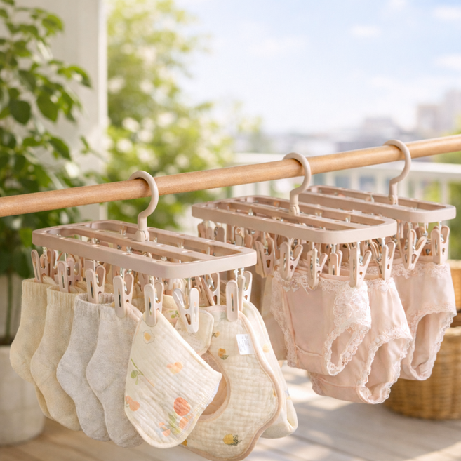 루메르 다용도 양말 건조대, 크림화이트