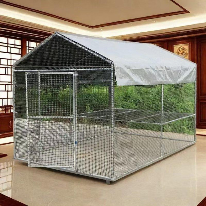 닭장 야외 닭집 병아리 사육장 고밀도 철조망 메쉬, 2m x 3m x 2m 칸막이 포함, 1개, 열연 아연도금 방청망