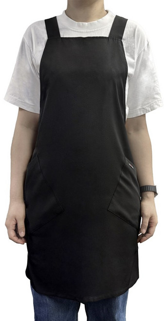 루시피 매직 허니콤 앞치마, 1개, 블랙M