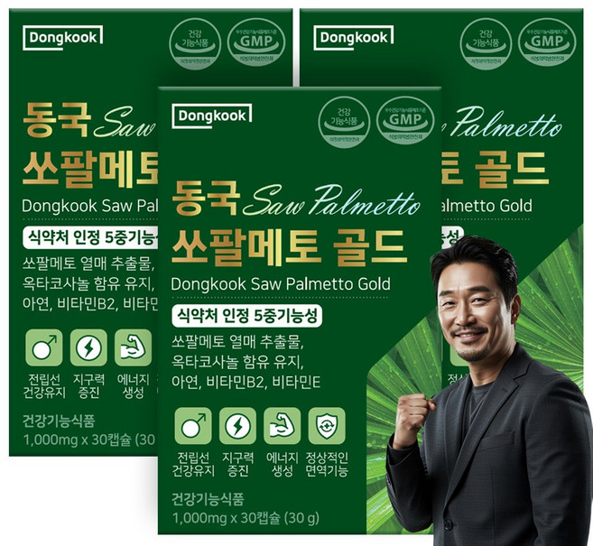동국헬스케어 쏘팔메토 골드 30g, 30정, 3개