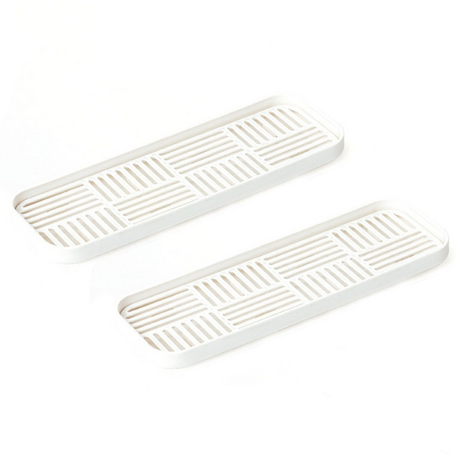 1+1 물빠짐 식기 컵 젖병 건조대, 화이트, 2개