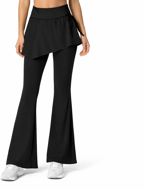 오누하임 샤크 여성용 치마 일체형 레깅스 바지 스판 러닝 요가 필라테스 테니스 헬스 운동바지