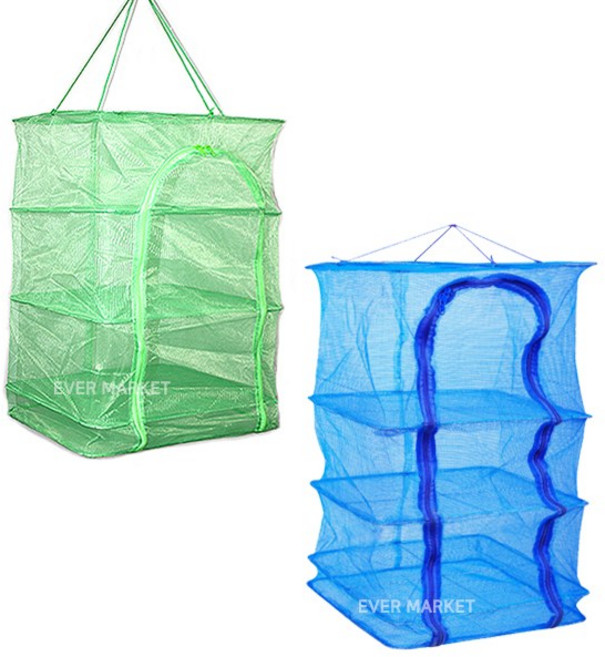 다용도 위생 건조망 건조대 캠핑 식기 야채 생선 물고기 건조 말리기, 35 x 35 x 70 cm, 1개