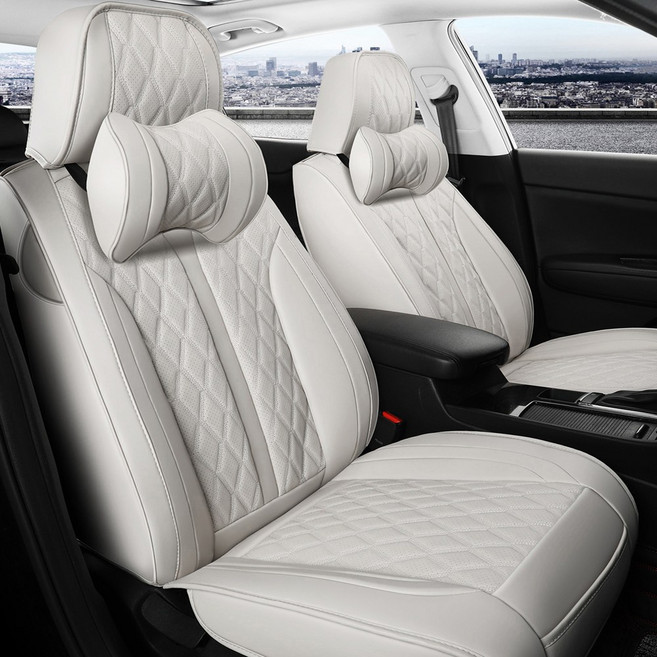 카시트보호매트 차시트교체 가죽 카 차량용 방석 그랜저르블랑 시트커버 SF-681 운전석 1SET, SF-681 앞좌석1SET, 바닐라베이지, 1개