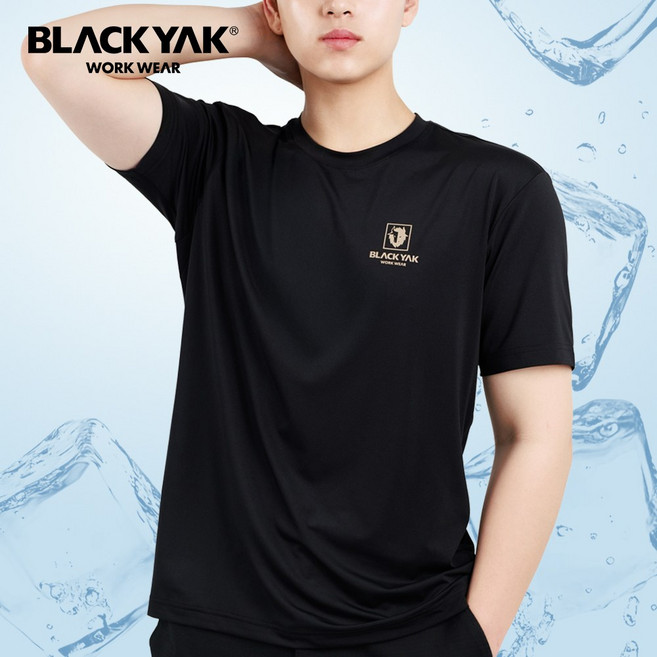 블랙야크 반팔티셔츠 기능성 냉감 등산 스포츠 라운드 티셔츠