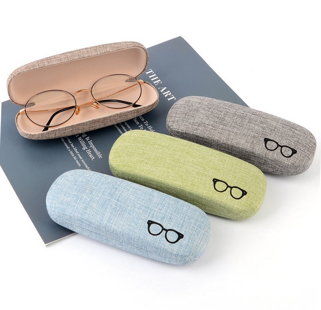패브릭 텍스처 하드 안경 보관 케이스 안경통 세트 안경케이스 안경집 하드케이스