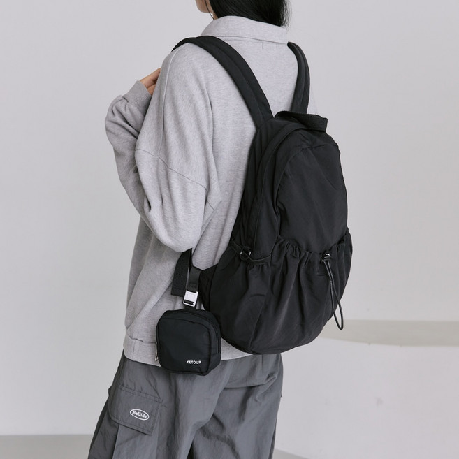 [미니 파우치 SET] 예투어 예여행용백팩 도난방지 세이프백팩 보부상 여행배낭 남자가방 기내용 유럽 해외여행 백팩