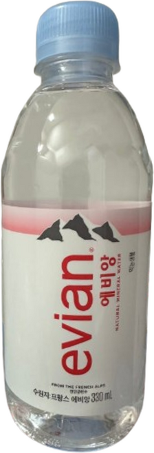 프랑스 에비앙 생수, 330ml, 2개
