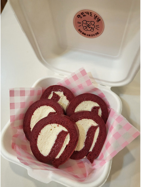 레드벨벳 롤케이크, 1개