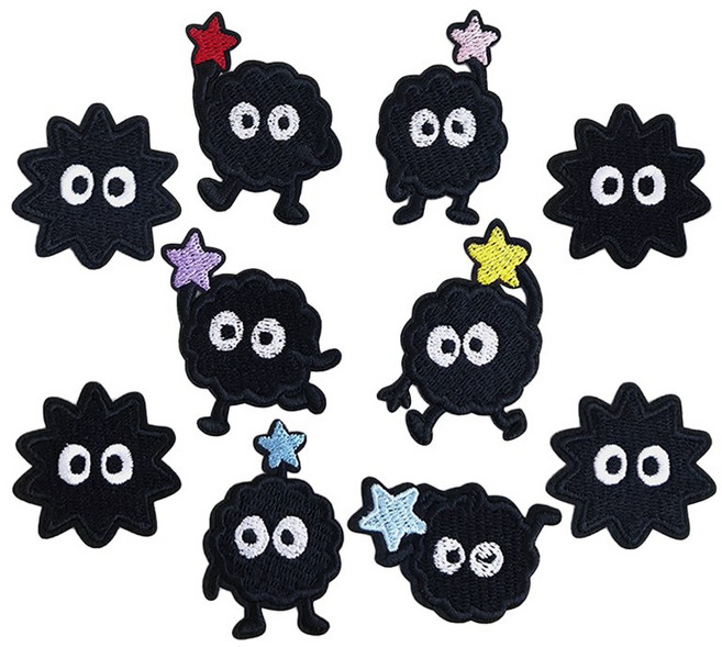 리빙키 와펜 패치 열접착 먼지 세트 10종 A-09