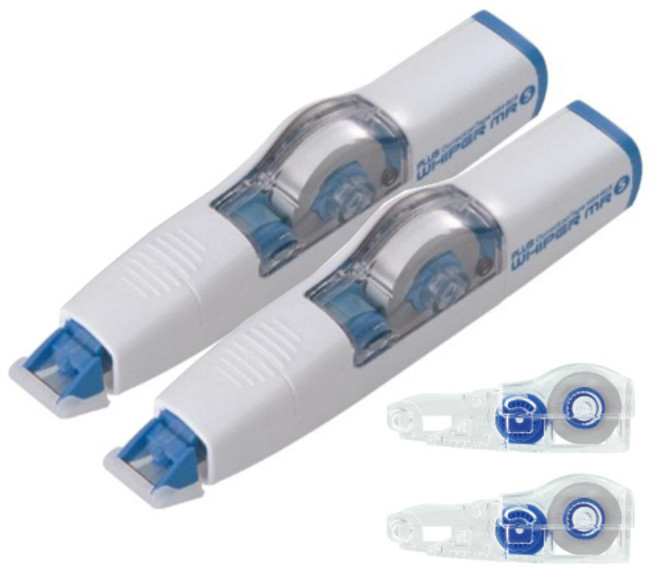 [감동] 플러스 수정테이프 WH-605 본체2개 리필2개, 2세트