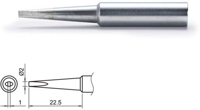 HAKKO 하코 인두팁 T18-DL2 FX-888DX FX888D FX-8801 FX-600 공용 사용, 1개