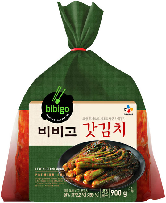 CJ 냉장 비비고 갓김치 900g, 4개