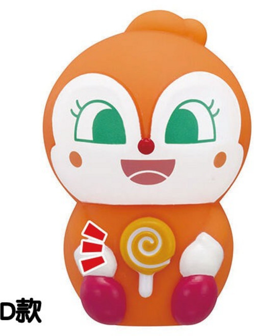 BANDAI 麵包超人捏捏軟膠公仔, 1個, D款/小病毒3C632