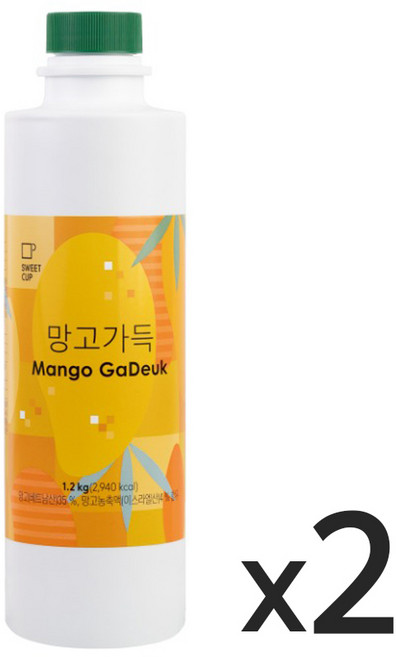 스위트컵 망고가득 농축액, 2개, 1.2kg