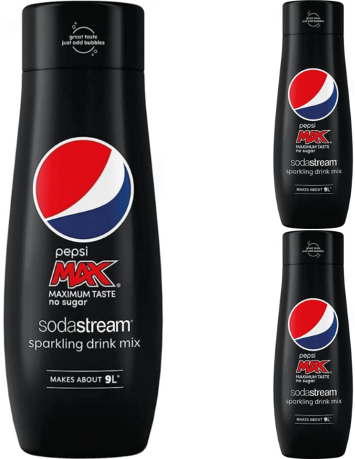 SodaStream 펩시 무설탕 제로 시럽 440mlx3, 440ml