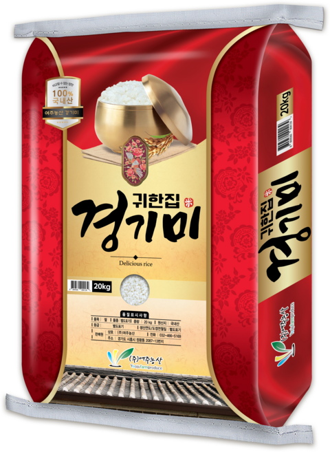 (주)여주농산 [25년] 귀한집 경기미, 상등급, 1개, 20kg