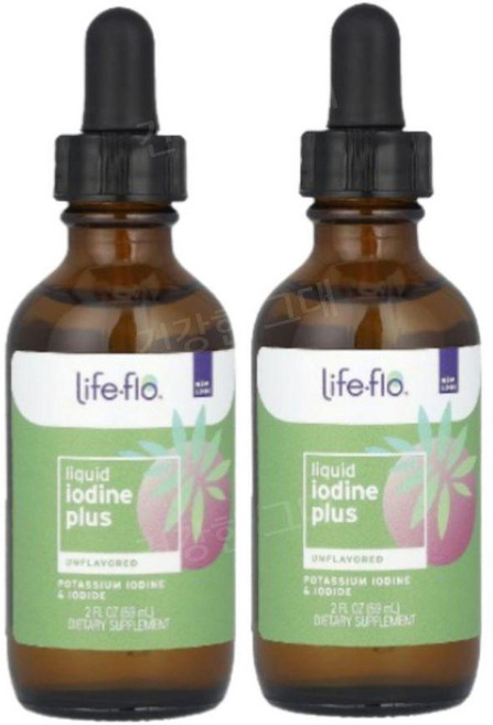 라이프플로 아이오딘 요오드 마시는 액상 59ml 2개 무맛 액체 Iodine