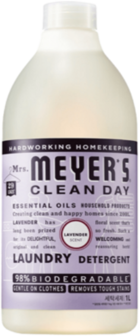 LG생활건강 미세스마이어스 섬유유연제 라벤더 1L×1개 비건 3배고농축 은은한 향기 에센셜오일함유, 1개, 1L