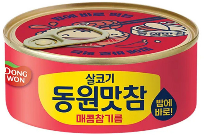 동원 살코기 맛참 매콤참기름, 90g, 32개