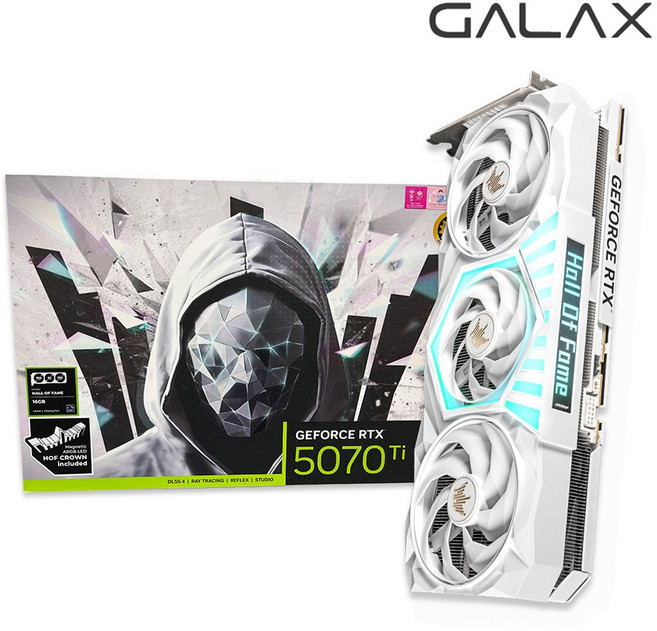 갤럭시 GALAX 지포스 RTX 5070 Ti HOF GAMING D7 16GB