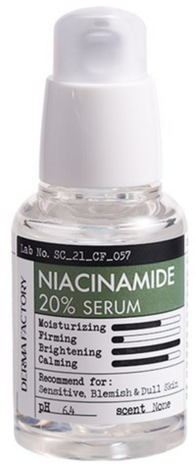 Dearmafactory 菸鹼醯胺20%提亮精華液 韓國菸鹼酸 玫瑰花水精華 臉部保養精華液 30ml, 1個