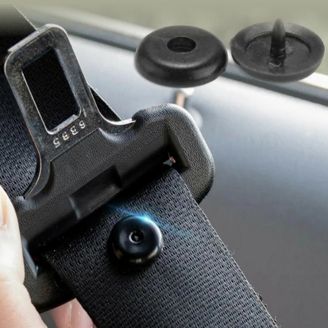 시크리트몰 안전벨트 고정 클립 홀더 고정핀 스토퍼, 블랙, 10개