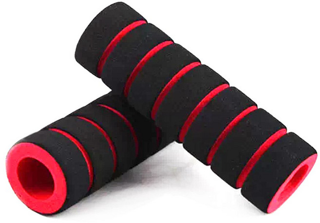 템파 스쿠터 스폰지 핸들그립 브레이크레버그립 PCX NMAX 포르자 슈퍼커브, 1세트, 핸들그립 레드