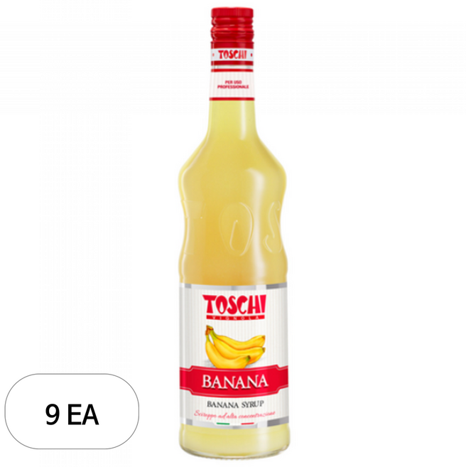 토스키 바나나 시럽, 1L, 9개