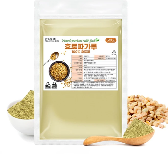 호로파 가루 인도산 페뉴그릭 페누그릭 씨앗 분말, 1개, 500g - 쿠팡